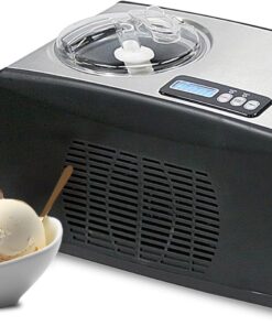 Whynter Ice Cream Maker Machine 1.6 Qt. Automatic with Built-In Compressor, LCD Digital Display & Timer, No Pre-Freezing, ICM-15LS, Stainless Steel