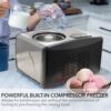 Whynter Ice Cream Maker Machine 1.6 Qt. Automatic with Built-In Compressor, LCD Digital Display & Timer, No Pre-Freezing, ICM-15LS, Stainless Steel Whynter Ice Cream Maker Machine 1.6 Qt. Automatic with Built-In Compressor, LCD Digital Display & Timer, No Pre-Freezing, ICM-15LS, Stainless Steel