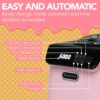 Whynter Ice Cream Maker Machine Automatic 1.28 Qt Upright with Built-In Compressor, LCD Digital Display & Timer, No Pre-Freezing, ICM-128BPS, Black/Pink