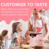 Whynter Ice Cream Maker Machine Automatic 1.28 Qt Upright with Built-In Compressor, LCD Digital Display & Timer, No Pre-Freezing, ICM-128BPS, Black/Pink