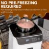 Whynter Ice Cream Maker Machine Automatic 1.28 Qt Upright with Built-in Compressor, LCD Digital Display & Timer, No Pre-Freezing, ICM-128WS, White