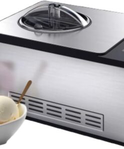 Whynter Ice Cream Maker Machine & Yogurt Automatic 2 Qt. with Built-In Compressor, LCD Digital Display & Timer, No Pre-Freezing, ICM-220SSY, Stainless Steel