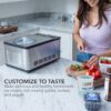 Whynter Ice Cream Maker Machine & Yogurt Automatic 2 Qt. with Built-In Compressor, LCD Digital Display & Timer, No Pre-Freezing, ICM-220SSY, Stainless Steel Whynter Ice Cream Maker Machine & Yogurt Automatic 2 Qt. with Built-In Compressor, LCD Digital Display & Timer, No Pre-Freezing, ICM-220SSY, Stainless Steel