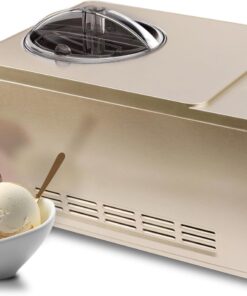 Whynter Ice Cream Maker Machine & Yogurt Automatic 2 Qt. with Built-in Compressor, LCD Digital Display & Timer, No Pre-Freezing, ICM-220CGY, Champagne Gold
