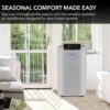 Whynter Portable Air Conditioner 12,000 BTU & Heater with Dual Hose Dehumidifier & Cooling Fan for 400 Sq Ft Rooms, Includes AC Unit Window Kit Elite ARC-122DHP (7,000 SACC), Silver