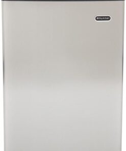 Whynter Upright Freezer with Lock, 2.1 Cu. Ft. Small Freezer Mini Freezer for Bedrooms, Dorms, Garages, Offices CUF-210SS, Stainless Steel Energy Star