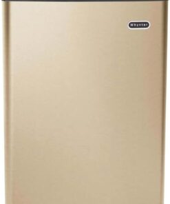 Whynter Upright Freezer with Lock, 2.1 Cu. Ft. Small Freezer Mini Freezer for Bedrooms, Dorms, Garages, Offices, CUF-210SSG, Rose Gold