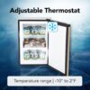 Whynter Upright Freezer with Lock, 2.1 Cu. Ft. Small Freezer Mini Freezer for Bedrooms, Dorms, Garages, Offices, CUF-210SSG, Rose Gold Whynter Upright Freezer with Lock, 2.1 Cu. Ft. Small Freezer Mini Freezer for Bedrooms, Dorms, Garages, Offices, CUF-210SSG, Rose Gold