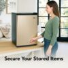 Whynter Upright Freezer with Lock, 2.1 Cu. Ft. Small Freezer Mini Freezer for Bedrooms, Dorms, Garages, Offices, CUF-210SSG, Rose Gold Whynter Upright Freezer with Lock, 2.1 Cu. Ft. Small Freezer Mini Freezer for Bedrooms, Dorms, Garages, Offices, CUF-210SSG, Rose Gold