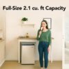 Whynter Upright Freezer with Lock, 2.1 Cu. Ft. Small Freezer Mini Freezer for Bedrooms, Dorms, Garages, Offices, CUF-210SSG, Rose Gold Whynter Upright Freezer with Lock, 2.1 Cu. Ft. Small Freezer Mini Freezer for Bedrooms, Dorms, Garages, Offices, CUF-210SSG, Rose Gold