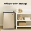 Whynter Upright Freezer with Lock, 2.1 Cu. Ft. Small Freezer Mini Freezer for Bedrooms, Dorms, Garages, Offices, CUF-210SSG, Rose Gold Whynter Upright Freezer with Lock, 2.1 Cu. Ft. Small Freezer Mini Freezer for Bedrooms, Dorms, Garages, Offices, CUF-210SSG, Rose Gold