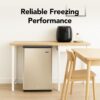 Whynter Upright Freezer with Lock, 2.1 Cu. Ft. Small Freezer Mini Freezer for Bedrooms, Dorms, Garages, Offices, CUF-210SSG, Rose Gold Whynter Upright Freezer with Lock, 2.1 Cu. Ft. Small Freezer Mini Freezer for Bedrooms, Dorms, Garages, Offices, CUF-210SSG, Rose Gold
