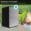 Whynter Upright Freezer with Lock, 3 Cu. Ft. Small Freezer Mini Freezer for Bedrooms, Dorms, Garages, Offices CUF-301SS, Stainless Steel, Energy Star