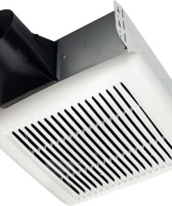 Broan-NuTone AE50 Ventilation Fan with Roomside Installation, ENERGY STAR Certified, Ceiling or Wall Mount, 50 CFM, 0.5 Sones, White