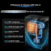 105 Pint/D Energy Star Dehumidifier, AEOCKY #1 Dehumidifier Brand Verified by Stackline, 5500 Sq.Ft Compressor Dehumidifiers with Drain Hose, for Basement, Bedroom, Home, Bathroom, Garage, Large Room