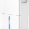 1,500 Sq. Ft Dehumidifier for Basement, 21 Pints Dehumidifiers for Home with Drain Hose, Quiet Operation, Smart Humidity Control, Auto Defrost, 24H Timer, Portable for Bedroom, RV, Bathroom