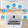 1,500 Sq. Ft Dehumidifier for Basement, 21 Pints Dehumidifiers for Home with Drain Hose, Quiet Operation, Smart Humidity Control, Auto Defrost, 24H Timer, Portable for Bedroom, RV, Bathroom