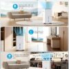 1,500 Sq. Ft Dehumidifier for Basement, 21 Pints Dehumidifiers for Home with Drain Hose, Quiet Operation, Smart Humidity Control, Auto Defrost, 24H Timer, Portable for Bedroom, RV, Bathroom