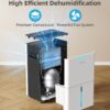 1500 Sq. ft Dehumidifier for Basement and Large Room, 21 Pints Dehumidifiers for Home with Drain Hose, Intelligent Humidity Control, 3 Modes, 24H Timer, Ideal for RV, Bathroom, Bedroom