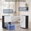 1500 Sq. ft Dehumidifier for Basement and Large Room, 21 Pints Dehumidifiers for Home with Drain Hose, Intelligent Humidity Control, 3 Modes, 24H Timer, Ideal for RV, Bathroom, Bedroom