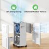 1500 Sq.ft Dehumidifier for Basement, Trazico 21 Pint Quiet Dehumidifiers for Home with Drain Hose, Smart Humidity Control, 3 Modes, 24H Timer, Auto Defrost, for Large Room, Bedroom, and Bathroom