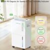 1500 Sq.ft Dehumidifier for Basement, Trazico 21 Pint Quiet Dehumidifiers for Home with Drain Hose, Smart Humidity Control, 3 Modes, 24H Timer, Auto Defrost, for Large Room, Bedroom, and Bathroom