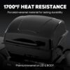 2 Burner Propane Gas Grill with 26,500 BTUs Output, Porcelain-Enamel Main Body and Lid, Propane BBQ Grill with Warming Rack & Side Tables for Patio, Backyard, Poolside Gatherings