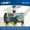 2-Pack Orbit 56082 3-Outlet Programmable Digital Hose Watering Timer