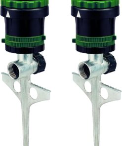 2-Pack Orbit 58573N H2O-Six Gear-Drive Sprinkler on Metal T-Spike