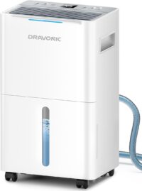 21 Pints Dehumidifier for Basement, 1500 Sq. Ft Dehumidifiers for Home with Drain Hose, Quiet Smart Humidity Control for Bedroom Bathroom with Auto Shut Off, 24H Timer