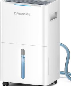 21 Pints Dehumidifier for Basement, 1500 Sq. Ft Dehumidifiers for Home with Drain Hose, Quiet Smart Humidity Control for Bedroom Bathroom with Auto Shut Off, 24H Timer