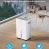 21 Pints Dehumidifier for Basement, 1500 Sq. Ft Dehumidifiers for Home with Drain Hose, Quiet Smart Humidity Control for Bedroom Bathroom with Auto Shut Off, 24H Timer