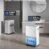 21 Pints Dehumidifier for Basement, 1500 Sq. Ft Dehumidifiers for Home with Drain Hose, Quiet Smart Humidity Control for Bedroom Bathroom with Auto Shut Off, 24H Timer