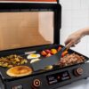 22 Inch Electric Griddle Nonstick with Lid, 8001 E-Series Tabletop Large Griddle By Blackstone with Blackstone Griddle Accessories For Indoor and Outdoor Use