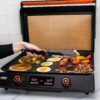 22 Inch Electric Griddle Nonstick with Lid, 8001 E-Series Tabletop Large Griddle By Blackstone with Blackstone Griddle Accessories For Indoor and Outdoor Use