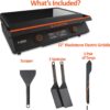 22 Inch Electric Griddle Nonstick with Lid, 8001 E-Series Tabletop Large Griddle By Blackstone with Blackstone Griddle Accessories For Indoor and Outdoor Use