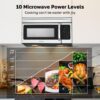30" Over the Range Microwave Oven, ThermoMate 1.7 Cu. Ft. Capacity Microwave Over the Stove with One Touch, 1000 Cooking Watts, 300 CFM, 10 Power Levels, LED Lighting, Stainless Steel