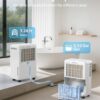 30 Pint Dehumidifier for Basement, 2500 Sq. Ft Dehumidifiers for Home with Drain Hose, 3 Modes, Smart Humidity Control, 24H Timer, 0.52 Gal Water Tank, for Whole House, Bedroom, Bathroom, Garage, Rv