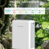 30 Pints Dehumidifier for Basement, 2000 Sq. Ft Dehumidifiers for Home with Drain Hose, Quiet Smart Humidity Control for Bedroom Bathroom with Auto Shut Off, 24H Timer