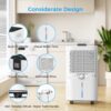3500 sq.ft Dehumidifier for Basement, Trazico 40 Pint Dehumidifiers for Home with Drain Hose, Smart Humidity Control, 24H Timer, Auto Defrost, Ideal for Large Room, Bathroom, Bedroom, Garage, Black