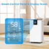 3500 sq.ft Dehumidifier for Basement, Trazico 40 Pint Dehumidifiers for Home with Drain Hose, Smart Humidity Control, 24H Timer, Auto Defrost, Ideal for Large Room, Bathroom, Bedroom, Garage, Black