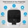 4,000 Sq.ft Dehumidifier for Basement, 45 Pint Dehumidifiers for Home with Drain Hose, Smart Humidity Control, Auto Defrost, Auto Restart, 24H Timer, for Bedroom, Bathroom, RV, Garage