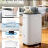4500 Sq.Ft Dehumidifier for Basement and Large Rooms Max 80 Pint/Day Dehumidifiers with Drain Hose Smart Humidity Control 1.71Gallon Water Tank 24h Timer for Home, Bedroom, RV, Bathroom