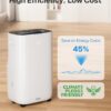 4500 Sq.Ft Dehumidifier for Basement and Large Rooms Max 80 Pint/Day Dehumidifiers with Drain Hose Smart Humidity Control 1.71Gallon Water Tank 24h Timer for Home, Bedroom, RV, Bathroom