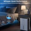 5000 Sq. Ft Dehumidifiers for Home and Basement, 52 Pint/Day Dehumidifier with Drain Hose, 3 Modes, 24H Timer, Auto Defrost, Child Lock, for Bedroom, Garage, RV, Large Room, Humid Summer, Rainy Season