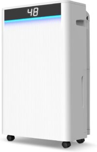 5000 Sq. Ft Dehumidifiers for Home and Basement, Max 95 Pint Day Dehumidifier with Drain Hose, Compressor Dehumidifier with Humidity Control, 24H Timer & Child Lock, for Bedroom, Large Rooms