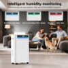 5000 Sq. Ft Dehumidifiers for Home and Basement, Max 95 Pint/Day Dehumidifier with Drain Hose, Compressor Dehumidifier with Humidity Control, 24H Timer & Child Lock, for Bedroom, Large Rooms
