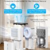 5000 Sq.Ft Dehumidifiers for Home, 52 Pints Compressor Dehumidifier for Basement with Drain Hose, Smart Humidity Control, Auto Defrost, Auto Restart, 24H Timer, for Bedroom, Large Rooms