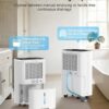 5000 Sq.Ft Dehumidifiers for Home, 52 Pints Compressor Dehumidifier for Basement with Drain Hose, Smart Humidity Control, Auto Defrost, Auto Restart, 24H Timer, for Bedroom, Large Rooms