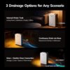 5500 Sq.Ft Energy Star Most Efficient 2024 Dehumidifier,AEOCKY Max 105 Pint/Day Smart Compressor Dehumidifier with Drain Hose,Intelligent Humidistat